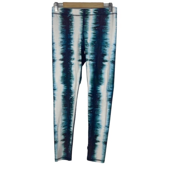 Terez Tye Dye Striped Leggings Womens Large - Picture 1 of 8